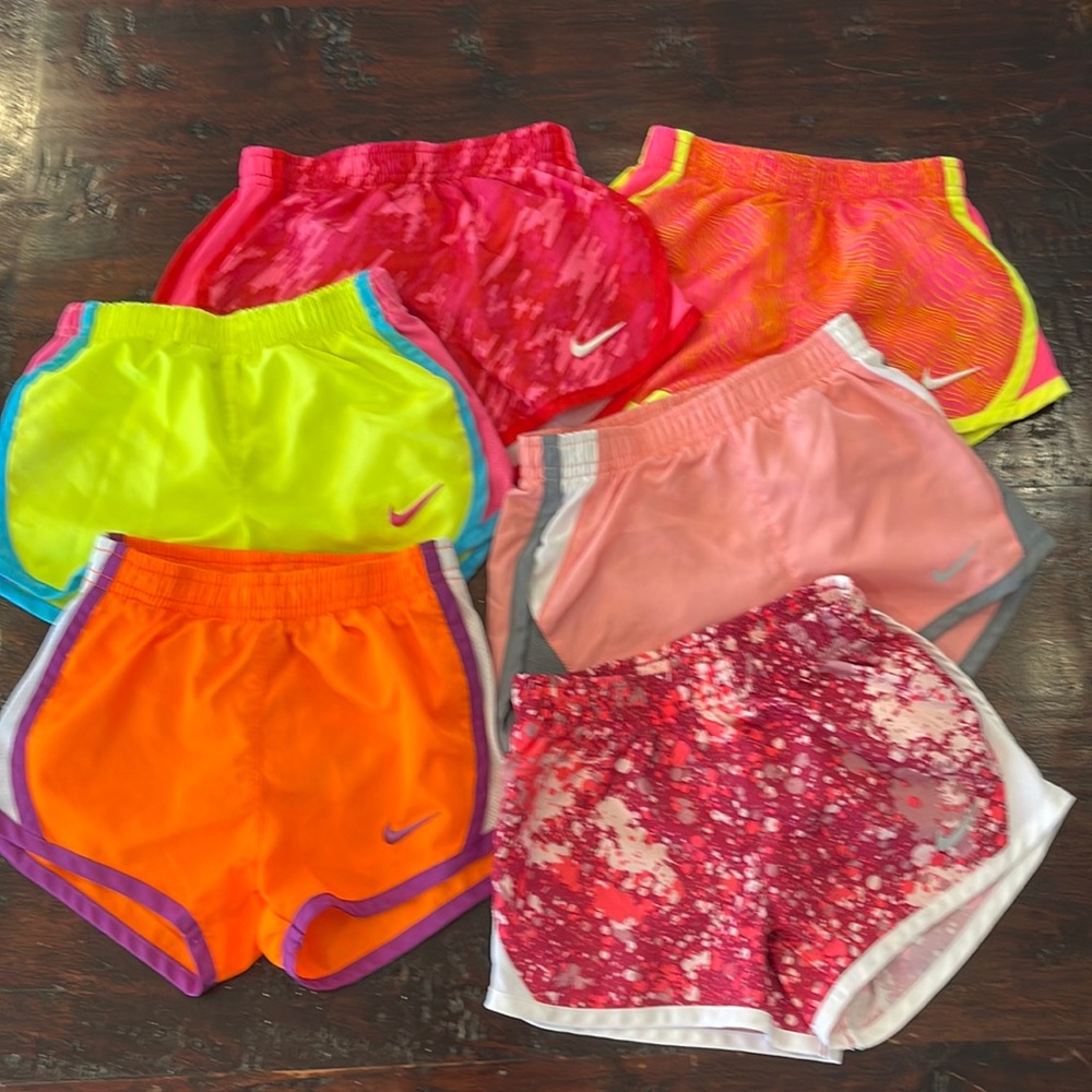 Set of 6 !! All Nike size 3T althetic shorts like new !